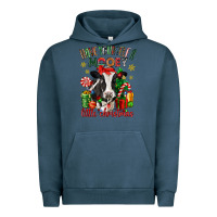 Pigment Midnight Navy have yourself a little christmas cow Urban Hoodie - CowGirlArtShop