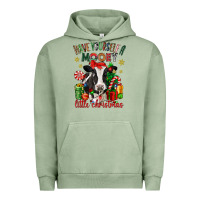 Pigment Oil Green have yourself a little christmas cow Urban Hoodie - CowGirlArtShop