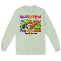 Matcha Hallothanksmas Long Sleeve Tee - NancyCooperArtShop