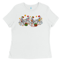 White pantasmas ghost christmas Ladies Tee - Zillion Design Studio
