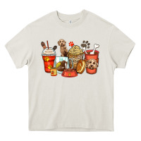 Labradoodle Coffee Cups Heavy Core Tee | Teevron