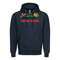 Navy i cant make everyone happy i an not a taco Zipper Hoodie - MaliasSmallBusiness