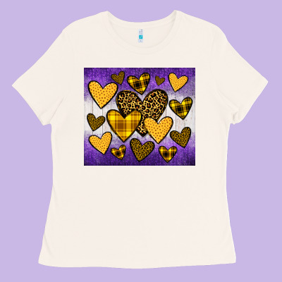 Lakers Hearts Ladies Tee Designed By Jahusdesignshop