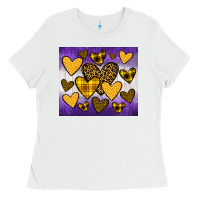White lakers hearts Ladies Tee - JahusDesignShop