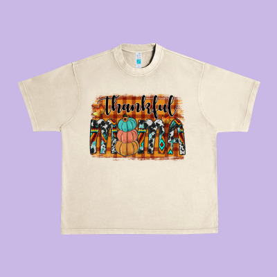 Thankful Mama Urban Heavy Tee Designed By Jahusdesignshop