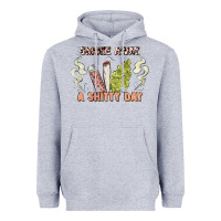 Heather Grey smoke away a sh tty day Heavyweight Hoodie - Artiststas