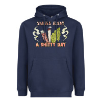 Navy smoke away a sh tty day Heavyweight Hoodie - Artiststas