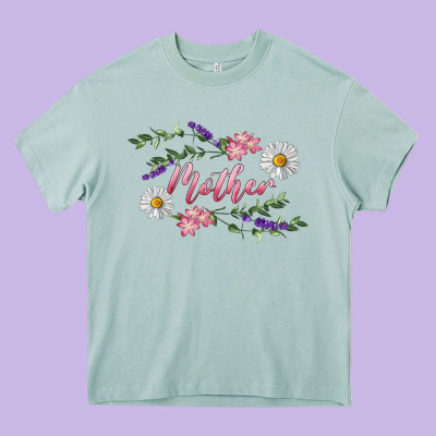 Heavy Core Tee floral mother