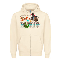 Sandshell lets rodeo Zipper Hoodie - NancyCooperArtShop