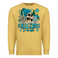 Antique Gold freezing to death winter skull Premium Sweatshirt - Jasminsmagicworld