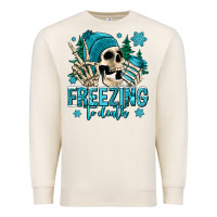 Sandshell freezing to death winter skull Premium Sweatshirt - Jasminsmagicworld