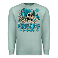 Seafoam freezing to death winter skull Premium Sweatshirt - Jasminsmagicworld