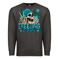 Smoke freezing to death winter skull Premium Sweatshirt - Jasminsmagicworld