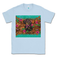 Dusty Blue dachshund Classic Tee - BarkalooDesign