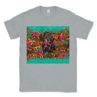 Heather Grey dachshund Classic Tee - BarkalooDesign