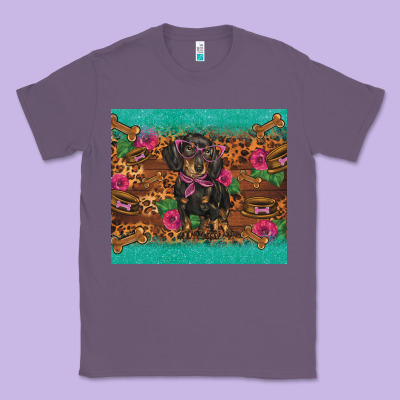 Dachshund Classic Tee Designed By Barkaloodesign