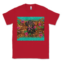 Red dachshund Classic Tee - BarkalooDesign
