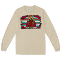 Mushroom lady of guadalupe serape and roses Long Sleeve Tee - Jasminsmagicworld