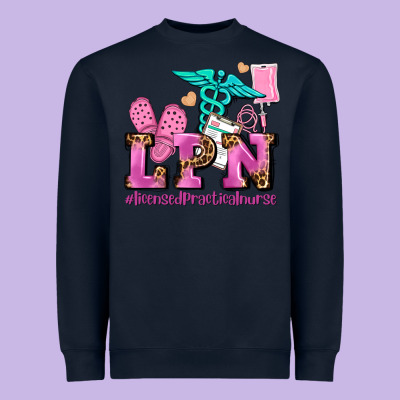 Lpn Licensed Practical Nurse Heavyweight Sweatshirt Designed By Adodesignshop