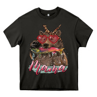 Asphalt mother's day mama bear wıth bandana and glasses Heavy Core Tee - RanaPortraitStore