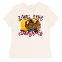 Bone western long live cowgirls Ladies Tee - texasbilliewilder