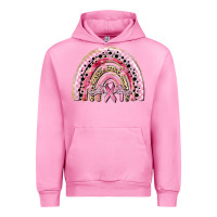 Fuchsia Pink cancer rainbow Urban Hoodie - CowGirlArtShop