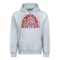 Heather Grey cancer rainbow Urban Hoodie - CowGirlArtShop