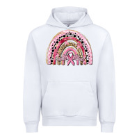 White cancer rainbow Urban Hoodie - CowGirlArtShop