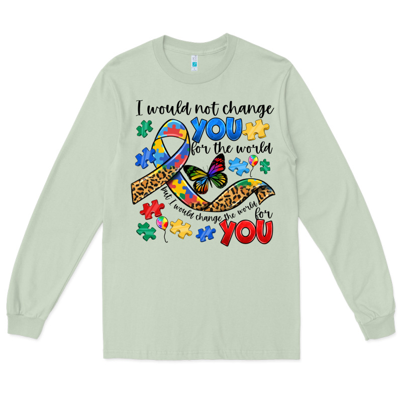 I Would Not Change You Autism Long Sleeve Tee by JahusDesignShop | Teevron