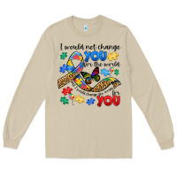 Mushroom i would not change you autism Long Sleeve Tee - JahusDesignShop