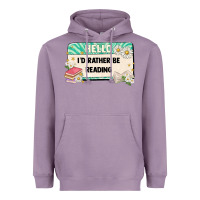 Lavender hello id rather be reading Heavyweight Hoodie - Artiststas