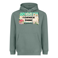 Sage hello id rather be reading Heavyweight Hoodie - Artiststas