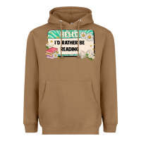 Toasted Coconut hello id rather be reading Heavyweight Hoodie - Artiststas