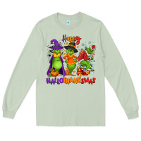 Matcha Happy Hallothanksmas Long Sleeve Tee - NancyCooperArtShop