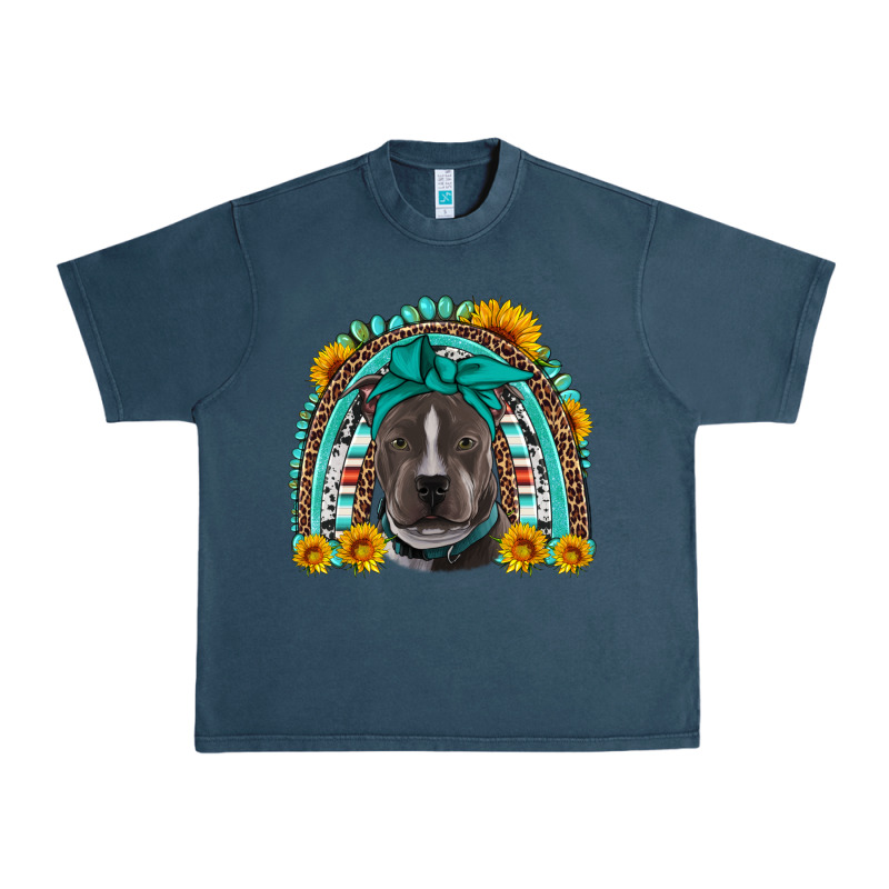 Western Pitbull Rainbow Urban Heavy Tee by Artiststas | Teevron