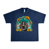 Navy western pitbull rainbow Urban Heavy Tee - Artiststas