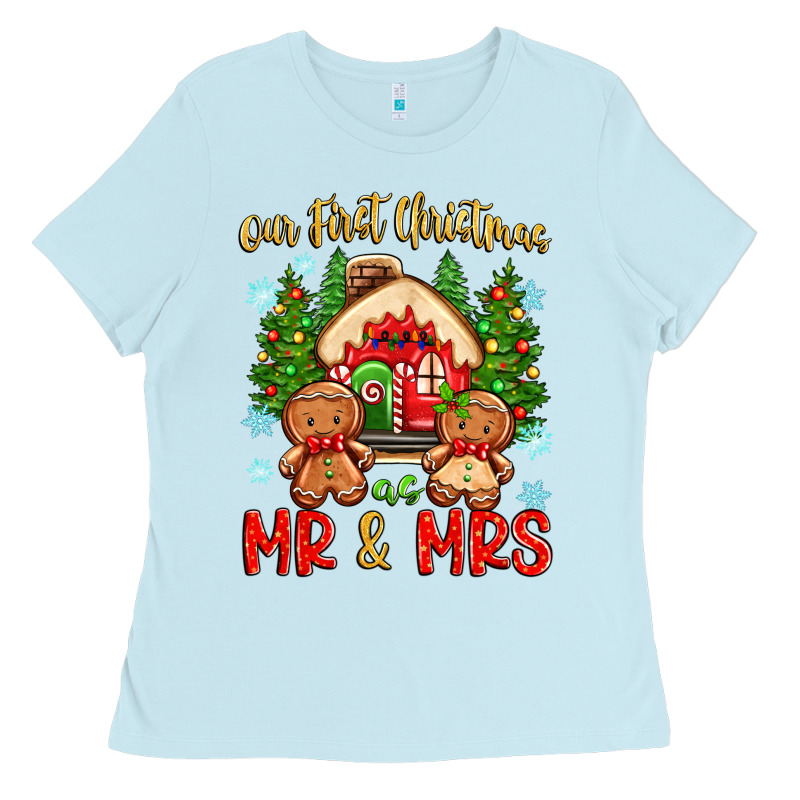 Our First Christmas As Mr And Mrs Ladies Tee by Zillion Design Studio | Teevron
