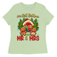 Matcha our first christmas as mr and mrs Ladies Tee - Zillion Design Studio