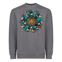 Storm cowhide leopard serape gemstone  sunflower Heavyweight Sweatshirt - Artiststas
