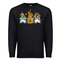 Black western sunflowers gnomes Premium Sweatshirt - Jasminsmagicworld