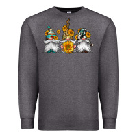 Charcoal Heather western sunflowers gnomes Premium Sweatshirt - Jasminsmagicworld