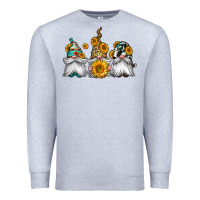 Heather Grey western sunflowers gnomes Premium Sweatshirt - Jasminsmagicworld