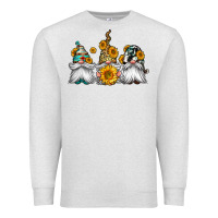 Oatmeal Heather western sunflowers gnomes Premium Sweatshirt - Jasminsmagicworld
