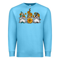 Ocean Blue western sunflowers gnomes Premium Sweatshirt - Jasminsmagicworld