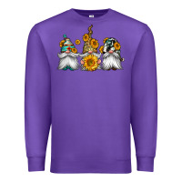 Purple western sunflowers gnomes Premium Sweatshirt - Jasminsmagicworld