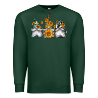 Sports Green western sunflowers gnomes Premium Sweatshirt - Jasminsmagicworld