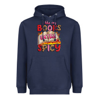 Navy i like my books extra spicy Heavyweight Hoodie - Artiststas