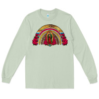 Matcha lady of guadalupe rainbow Long Sleeve Tee - Jasminsmagicworld