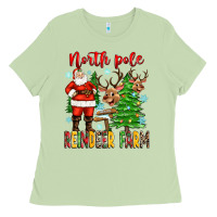 Matcha north pole reindeer farm Ladies Tee - Zillion Design Studio