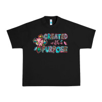 Black created with a purpose Urban Heavy Tee - AdoDesignShop